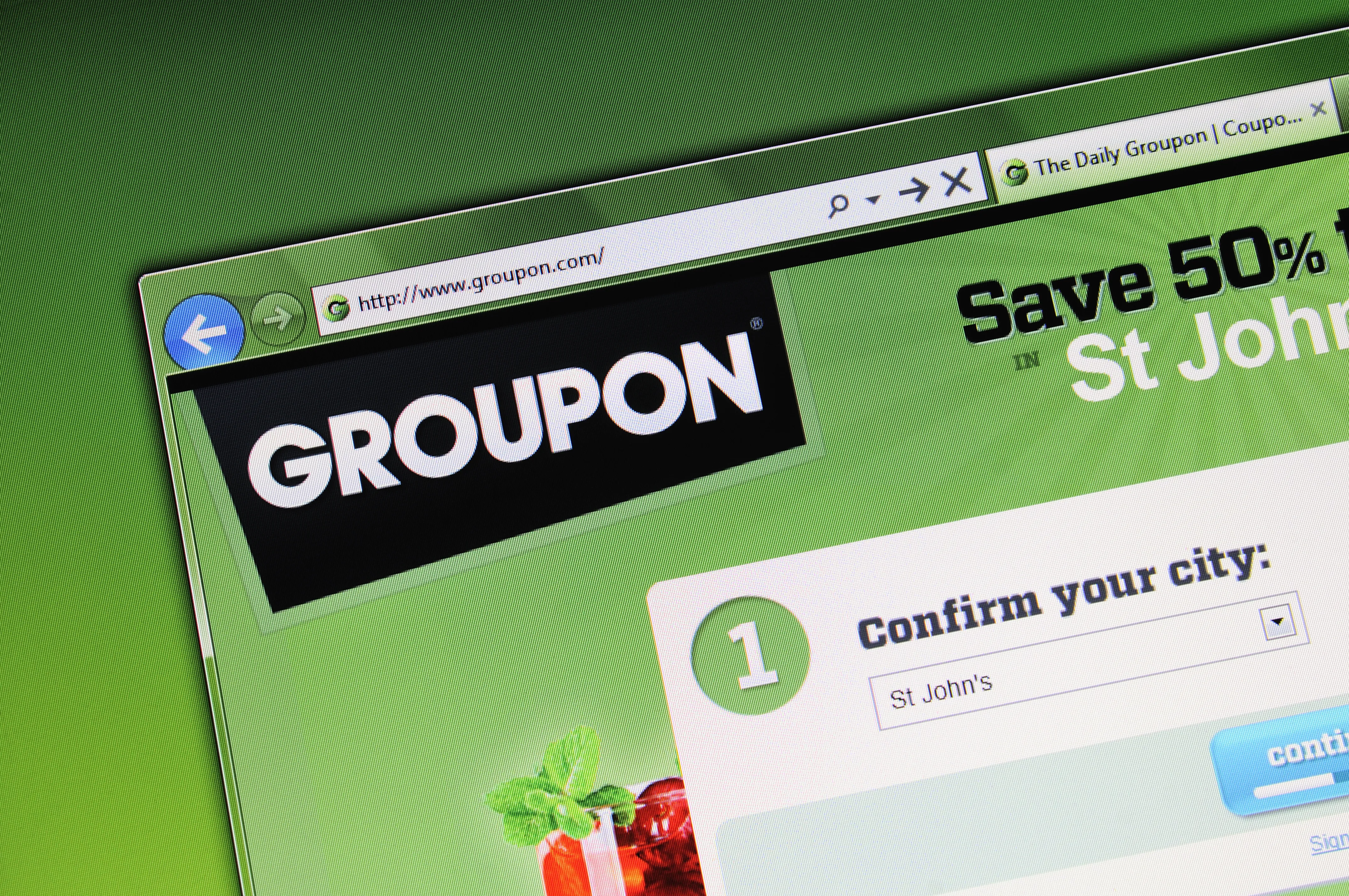 Groupon第四季度营收低于预期，股价暴跌20%